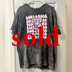 SOLD women’s graphite/gray tie-dye graphic tee
